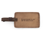 Sugarboo & Co Leather Luggage Tag, We Have Nothing To Lose