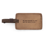Sugarboo & Co Leather Luggage Tag, We Have Nothing To Lose