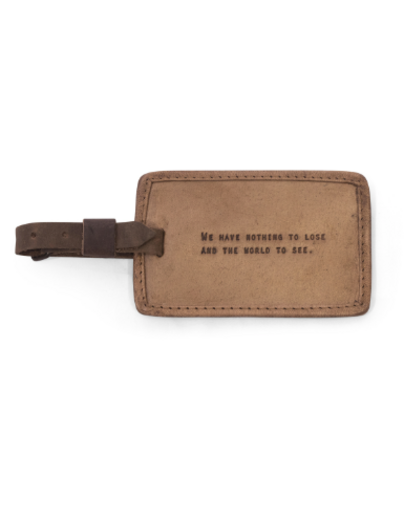 Sugarboo & Co Leather Luggage Tag, We Have Nothing To Lose