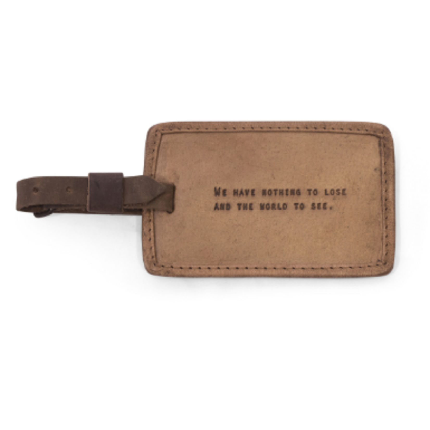 Sugarboo & Co Leather Luggage Tag, We Have Nothing To Lose