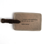 Sugarboo & Co Leather Luggage Tag, Susan Sontag (stone)