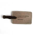 Sugarboo & Co Leather Luggage Tag, Susan Sontag (stone)