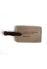 Sugarboo & Co Leather Luggage Tag, Susan Sontag (stone)