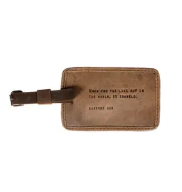 Sugarboo & Co Leather Luggage Tag, When You Put Love Out (Laverne Cox)