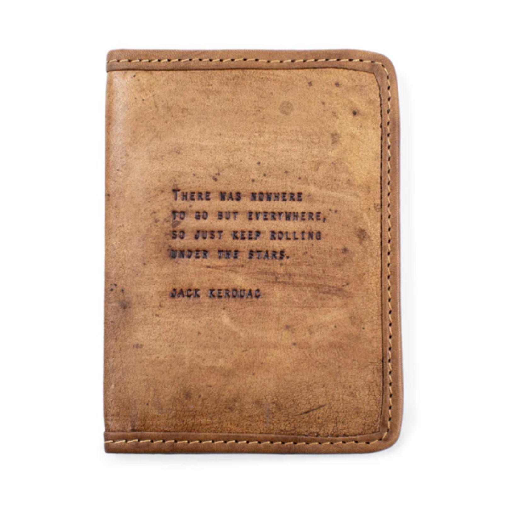 Sugarboo & Co Leather Passport Cover, Jack Kerouac (maple)