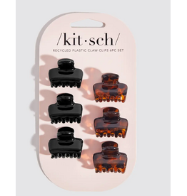 Kitsch Kitsch Recycled Mini Puffy Claw Clip, 6 pc