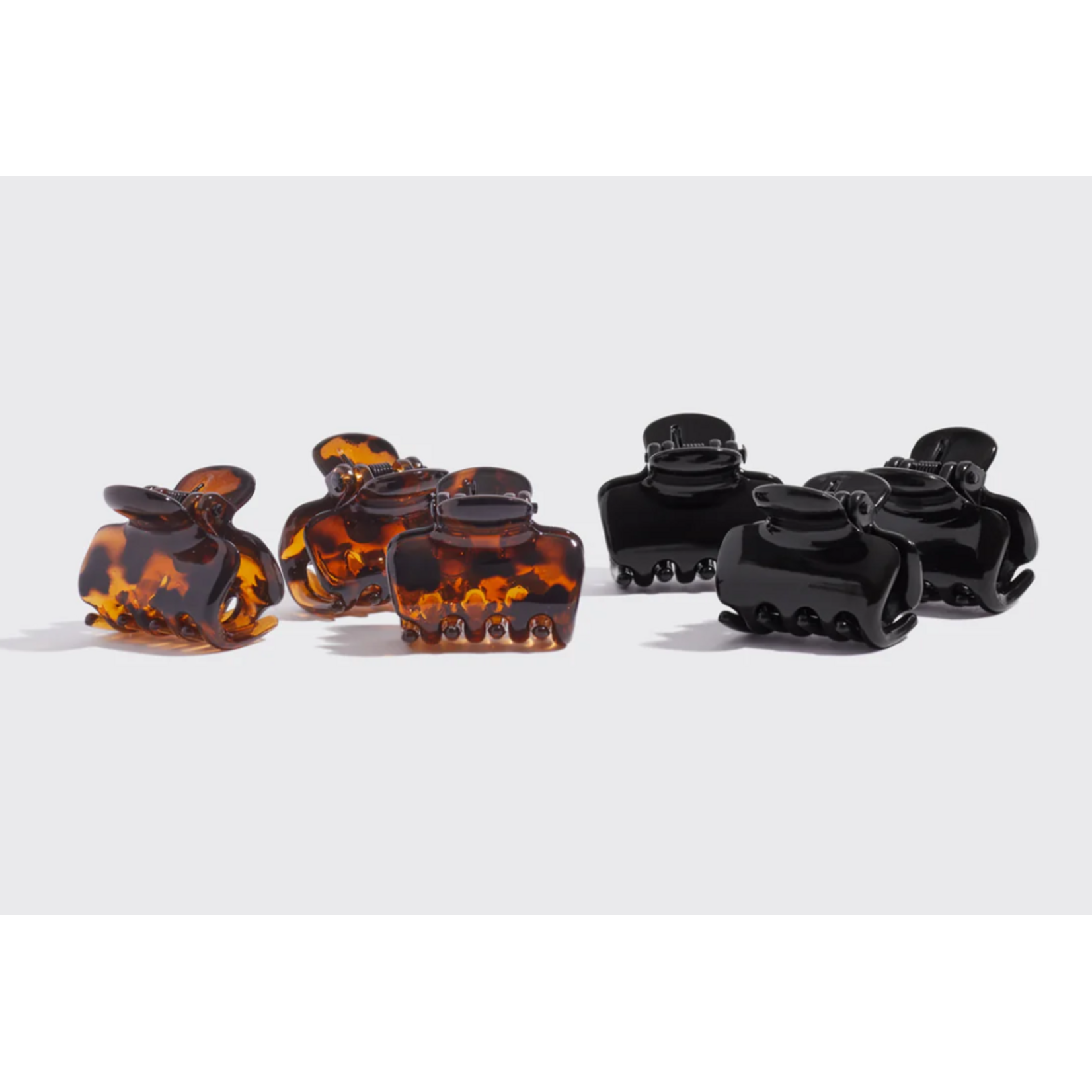 Kitsch Kitsch Recycled Mini Puffy Claw Clip, 6 pc