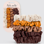 Kitsch Kitsch Satin Petite Scrunchies 5 pc, Sedona