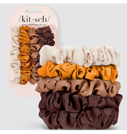 Kitsch Kitsch Satin Petite Scrunchies 5 pc, Sedona