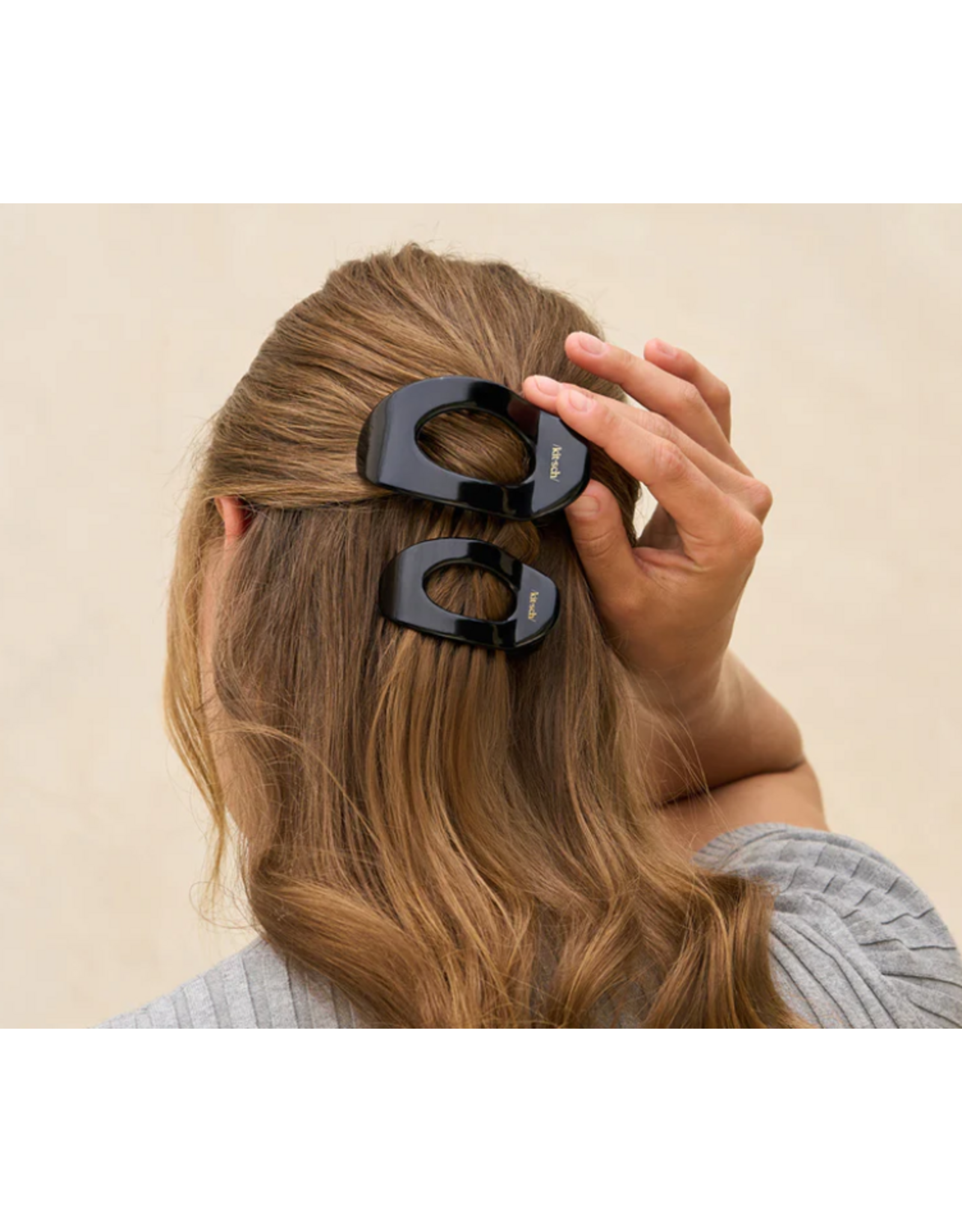 Kitsch Kitsch Black Flat Cloud Clip, Small