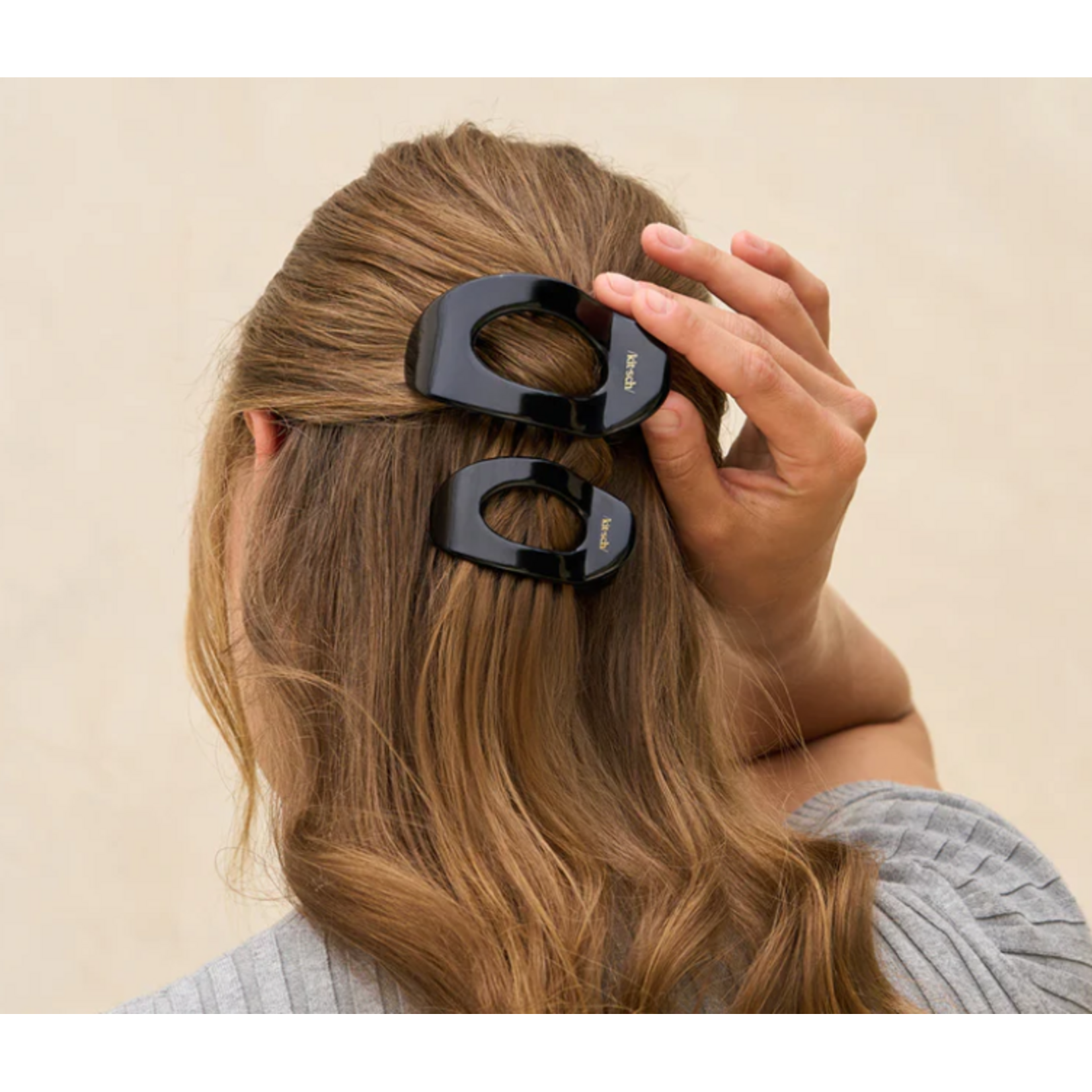 Kitsch Kitsch Black Flat Cloud Clip, Small