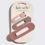 Kitsch Kitsch Flat Lay Claw Clip, 3 pc, Ultra Glossy Terracotta