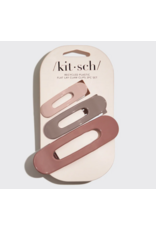 Kitsch Kitsch Flat Lay Claw Clip, 3 pc, Ultra Glossy Terracotta