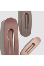 Kitsch Kitsch Flat Lay Claw Clip, 3 pc, Ultra Glossy Terracotta