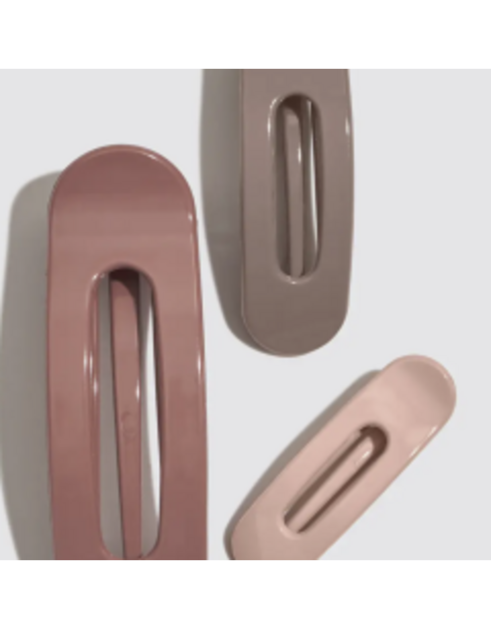 Kitsch Kitsch Flat Lay Claw Clip, 3 pc, Ultra Glossy Terracotta