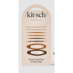 Kitsch Sedona Metal Cloud Pins & Snap Clips 8 pc