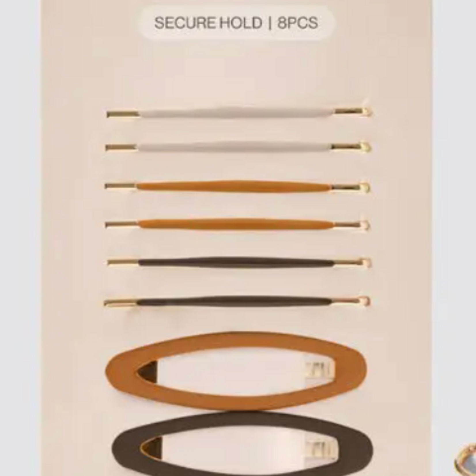 Kitsch Metal Cloud Pins & Snap Clips 8 pc