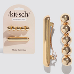 Kitsch Gold Metal Barrettes