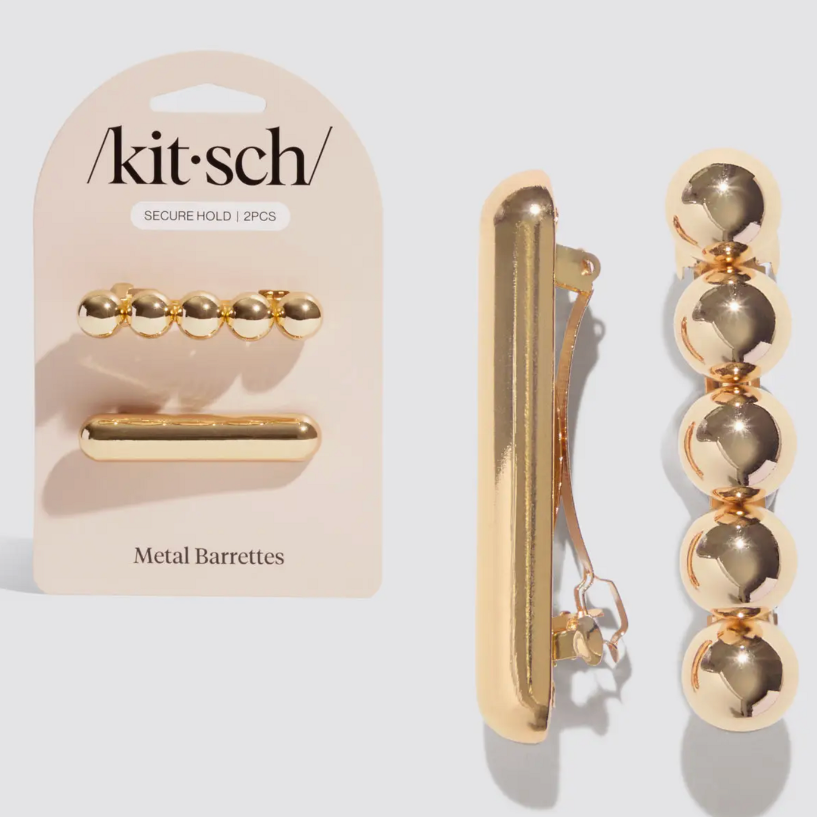 Kitsch Kitsch Gold Metal Barrettes