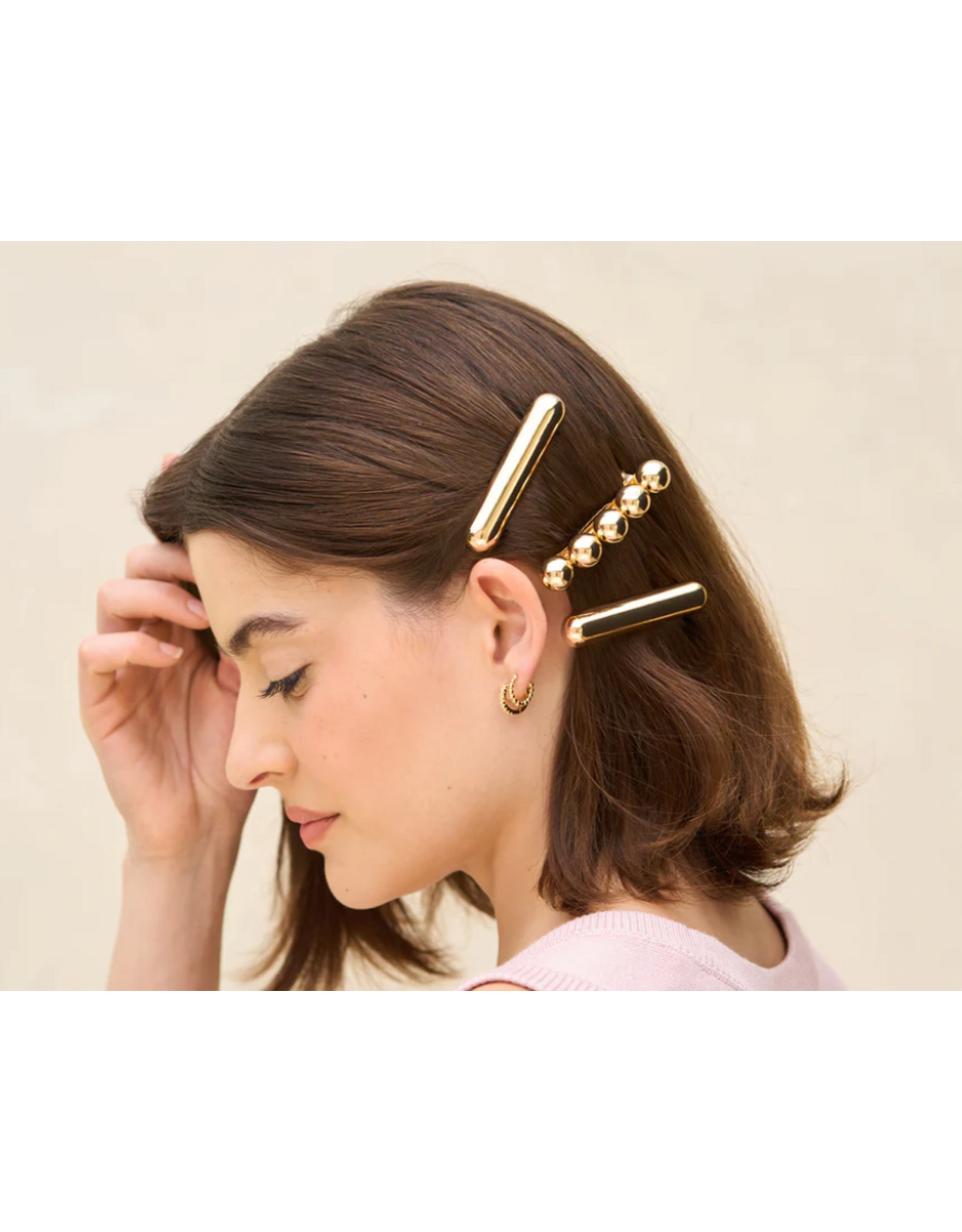 Kitsch Kitsch Gold Metal Barrettes