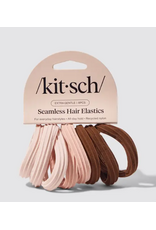 Kitsch Recycled Seamless Hair Elastics 8 pc set, Rosewood Kitsch Recycled Seamless Hair Elastics 8 pc set, Rosewood