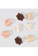 Kitsch Kitsch Mini Cloud Claw Clip 8 pc, Rosewood
