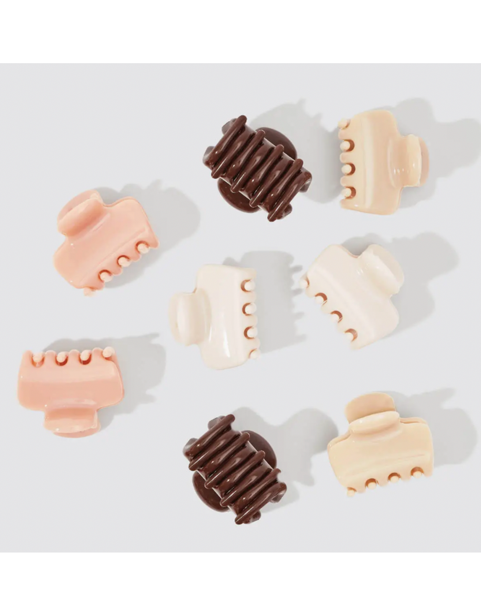 Kitsch Kitsch Mini Cloud Claw Clip 8 pc, Rosewood