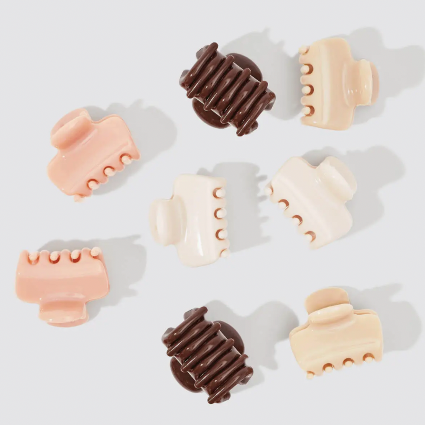 Kitsch Kitsch Mini Cloud Claw Clip 8 pc, Rosewood