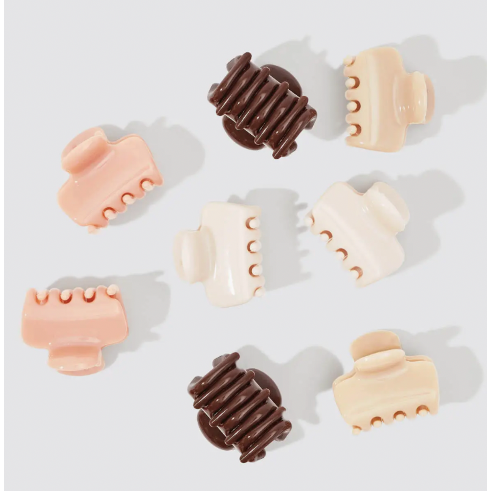 Kitsch Kitsch Mini Cloud Claw Clip 8 pc, Rosewood