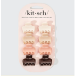 Kitsch Kitsch Mini Cloud Claw Clip 8 pc, Rosewood