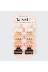 Kitsch Kitsch Mini Cloud Claw Clip 8 pc, Rosewood