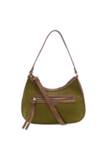 JS Corduroy Hallie Hobo Bag, Olive JS Corduroy Hallie Hobo Bag, Olive