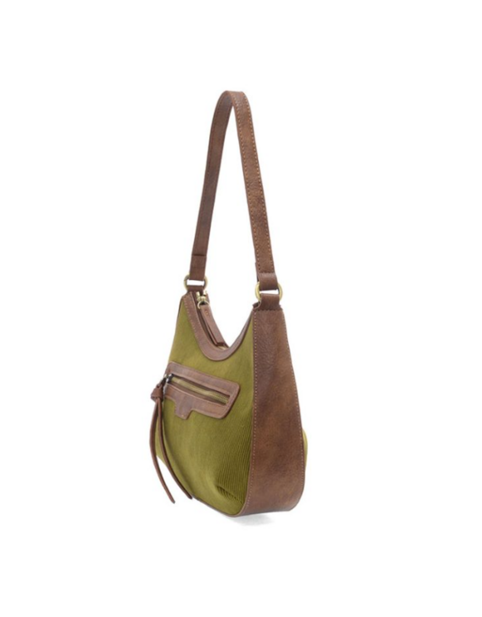 JS Corduroy Hallie Hobo Bag, Olive