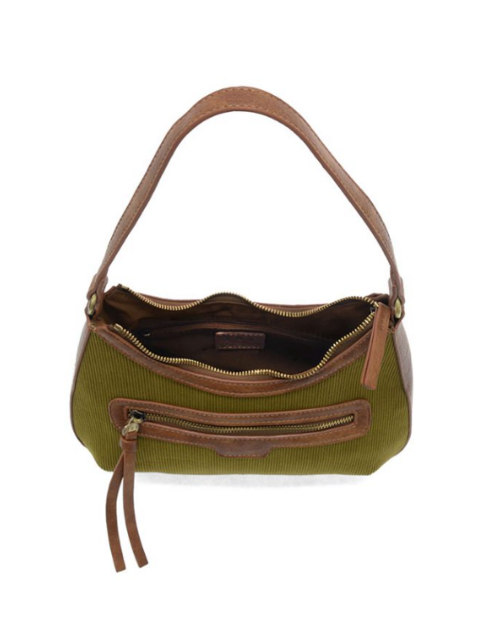 JS Corduroy Hallie Hobo Bag, Olive