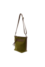 JS Corduroy Silas Bucket Crossbody, Olive JS Corduroy Silas Bucket Crossbody, Olive