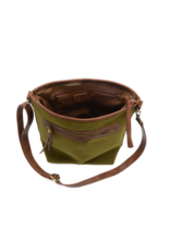 JS Corduroy Silas Bucket Crossbody, Olive JS Corduroy Silas Bucket Crossbody, Olive