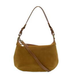 JS Effie Faux Suede Hobo w/ Removable Braided Strap