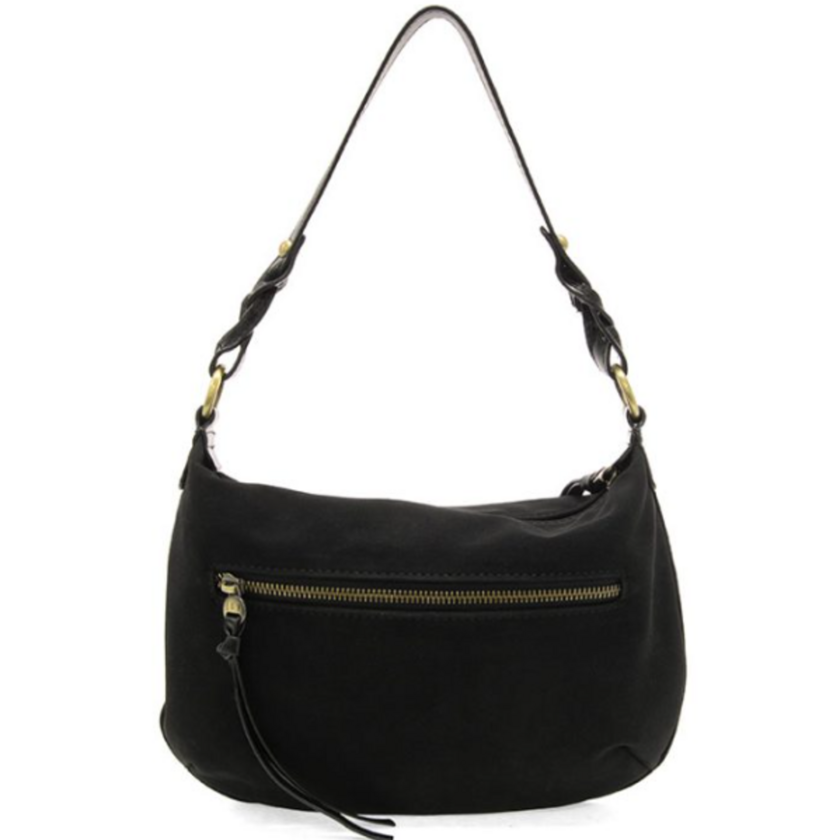 JS Effie Faux Suede Hobo w/ Removable braided Strap