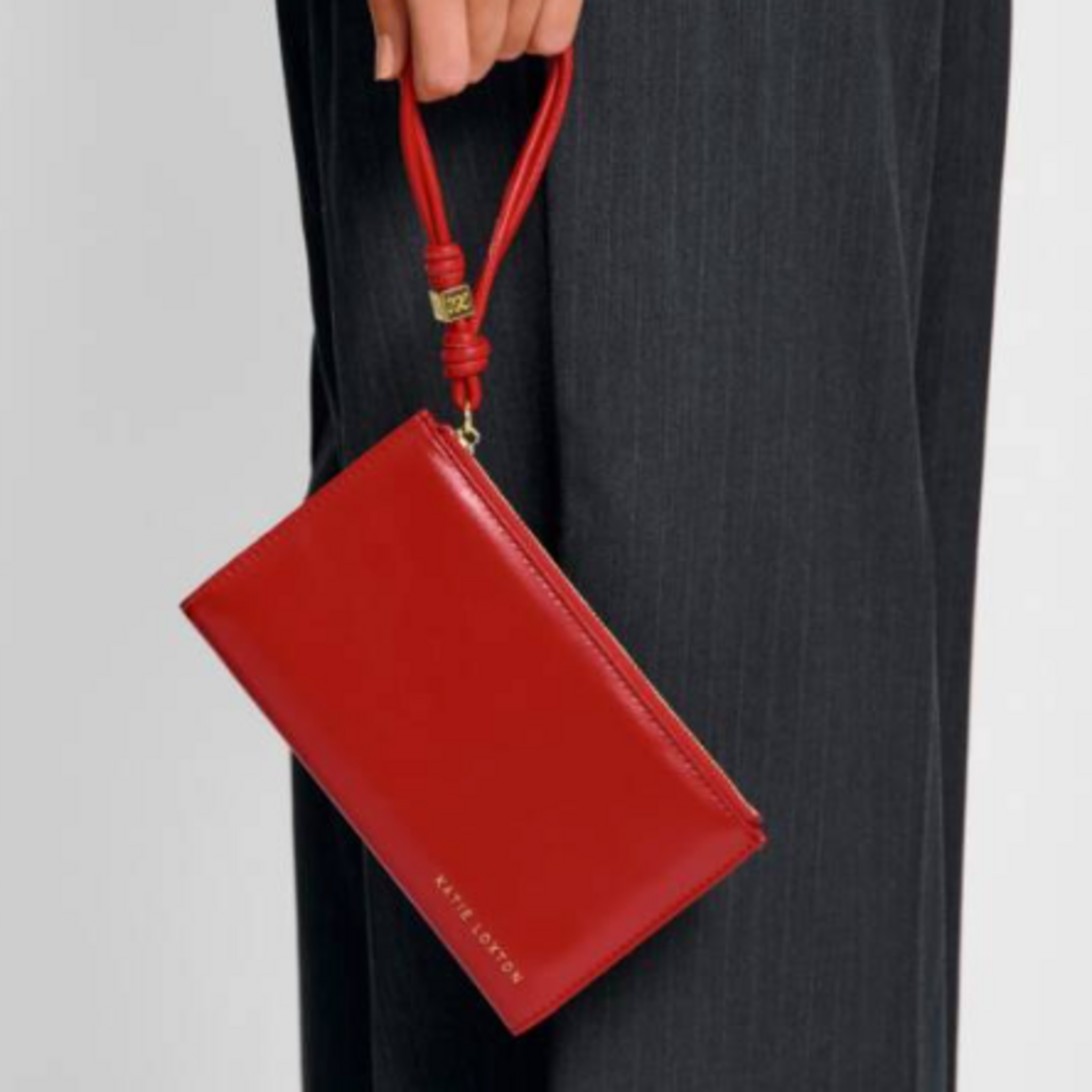 Katie Loxton KL Arden Large Braided Wristlet Purse,