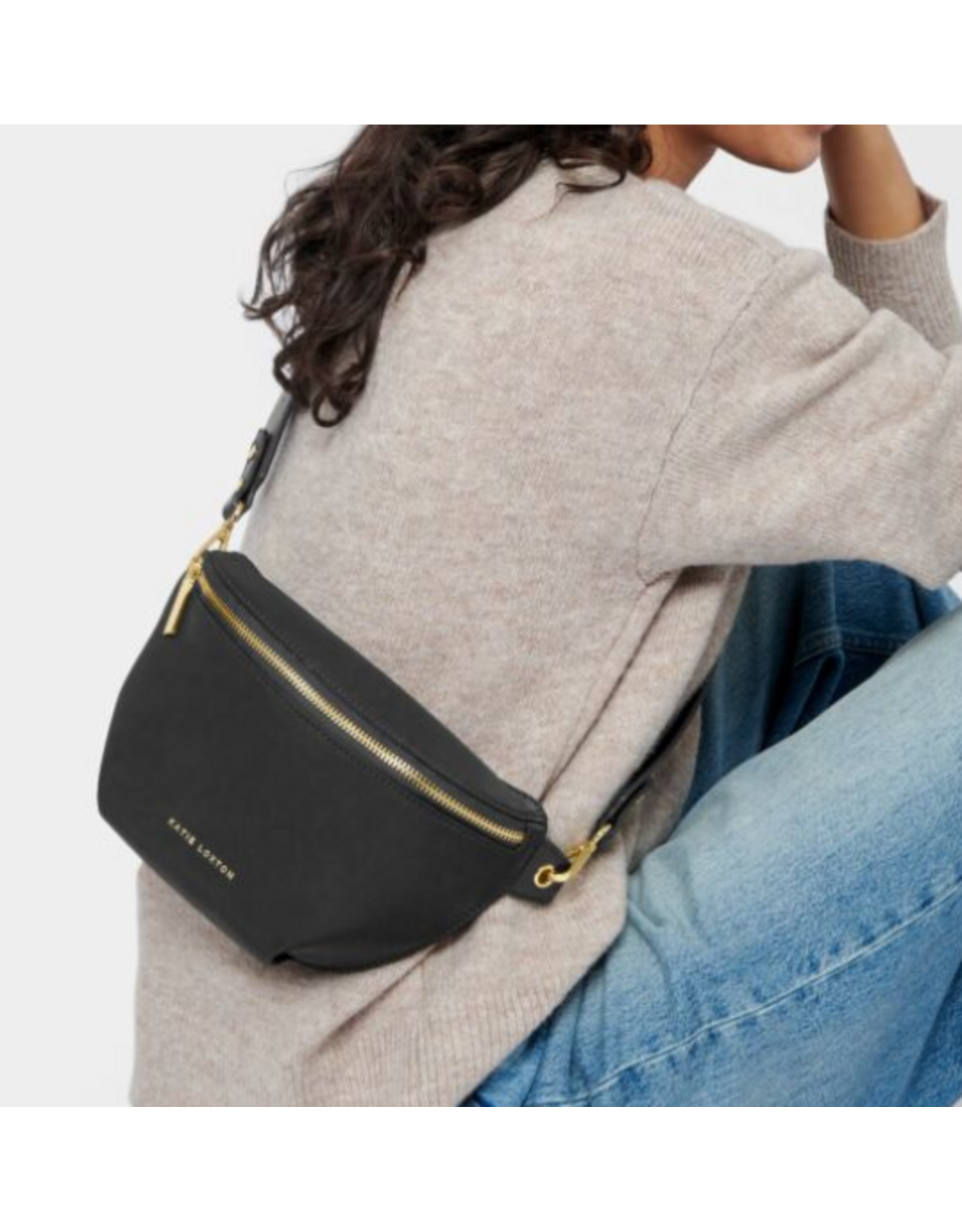Katie Loxton Nylon-Luxe Belt Bag, black