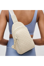 Sol and Solene Beyond The Horizon Woven Neoprene Sling Backpack, cream Sol and Solene Beyond The Horizon Woven Neoprene Sling Backpack, cream
