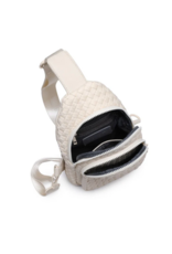 Sol and Solene Beyond The Horizon Woven Neoprene Sling Backpack, cream Sol and Solene Beyond The Horizon Woven Neoprene Sling Backpack, cream