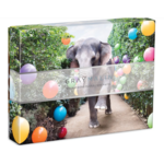 Hachette Book Group Gray Malin Double Sided Puzzle, Elephant Party at the Pool, 500 pieces