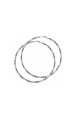 Brighton Large Charm Hoop Earrings, silver