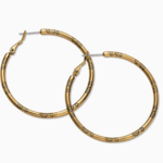 Brighton Brighton Large Charm Hoop Earrings, gold