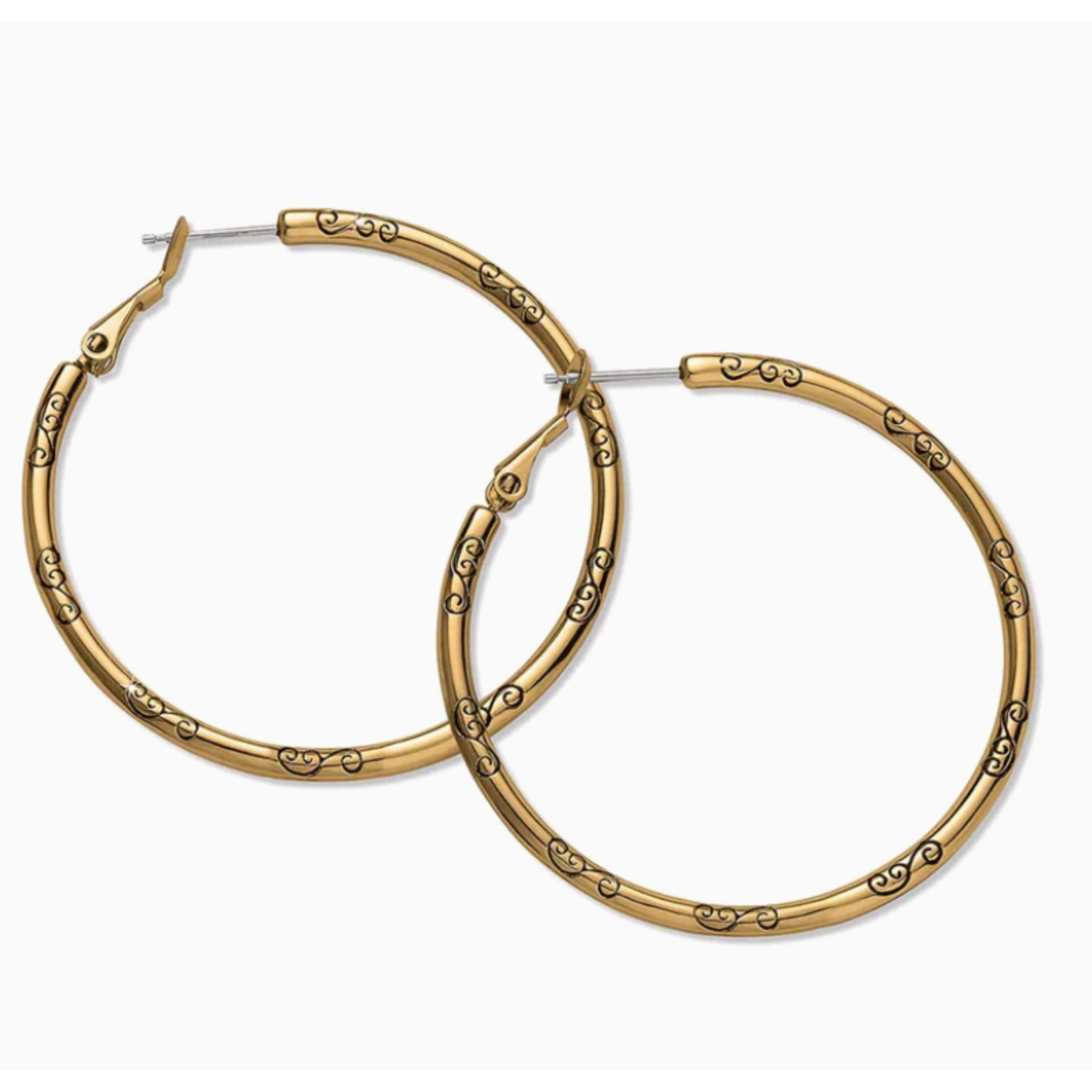 Brighton Brighton Large Charm Hoop Earrings, gold