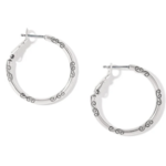 Brighton Brighton Small Hoop Charm Earrings, silver