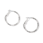 Brighton Brighton Small Hoop Charm Earrings, silver
