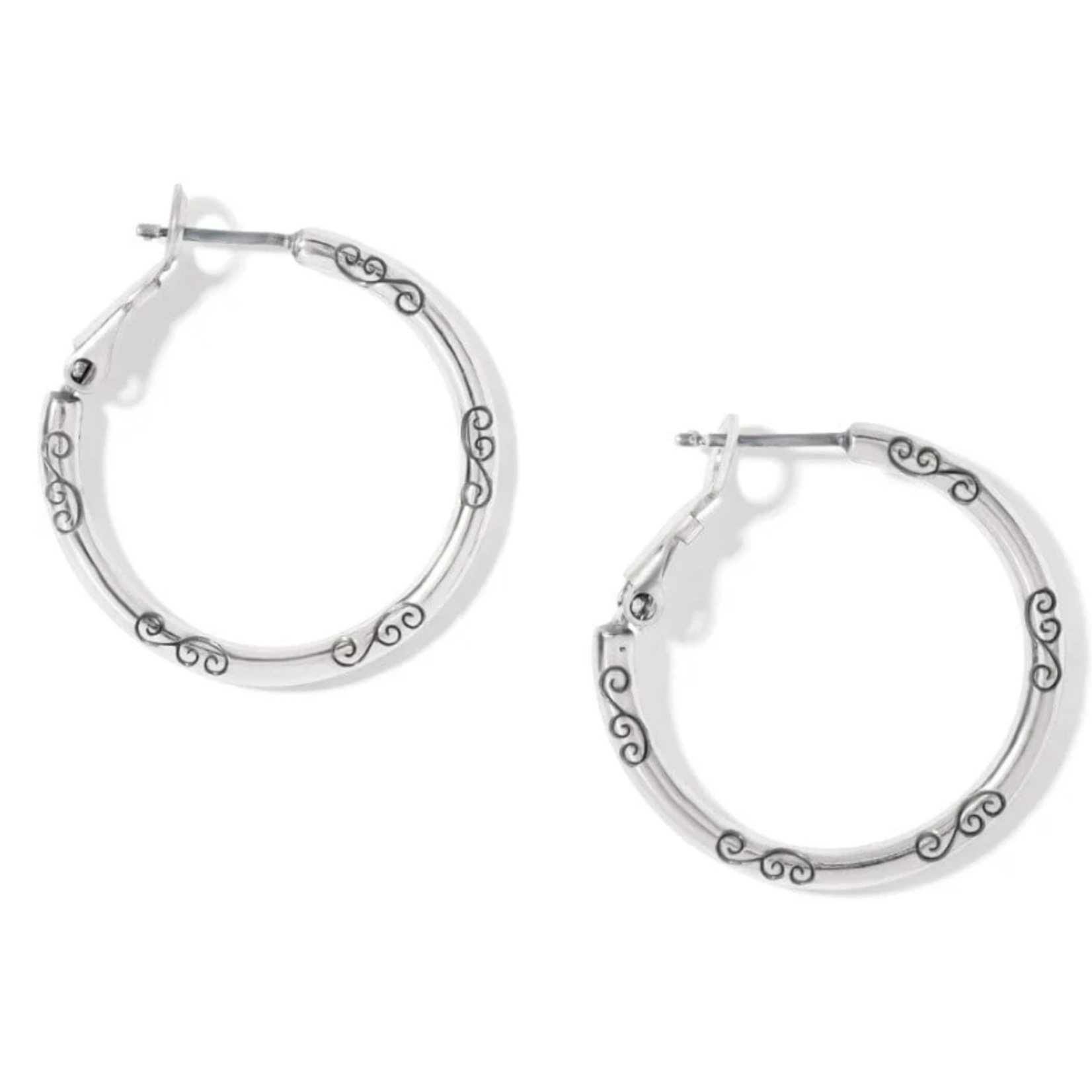 Brighton Brighton Small Hoop Charm Earrings, silver