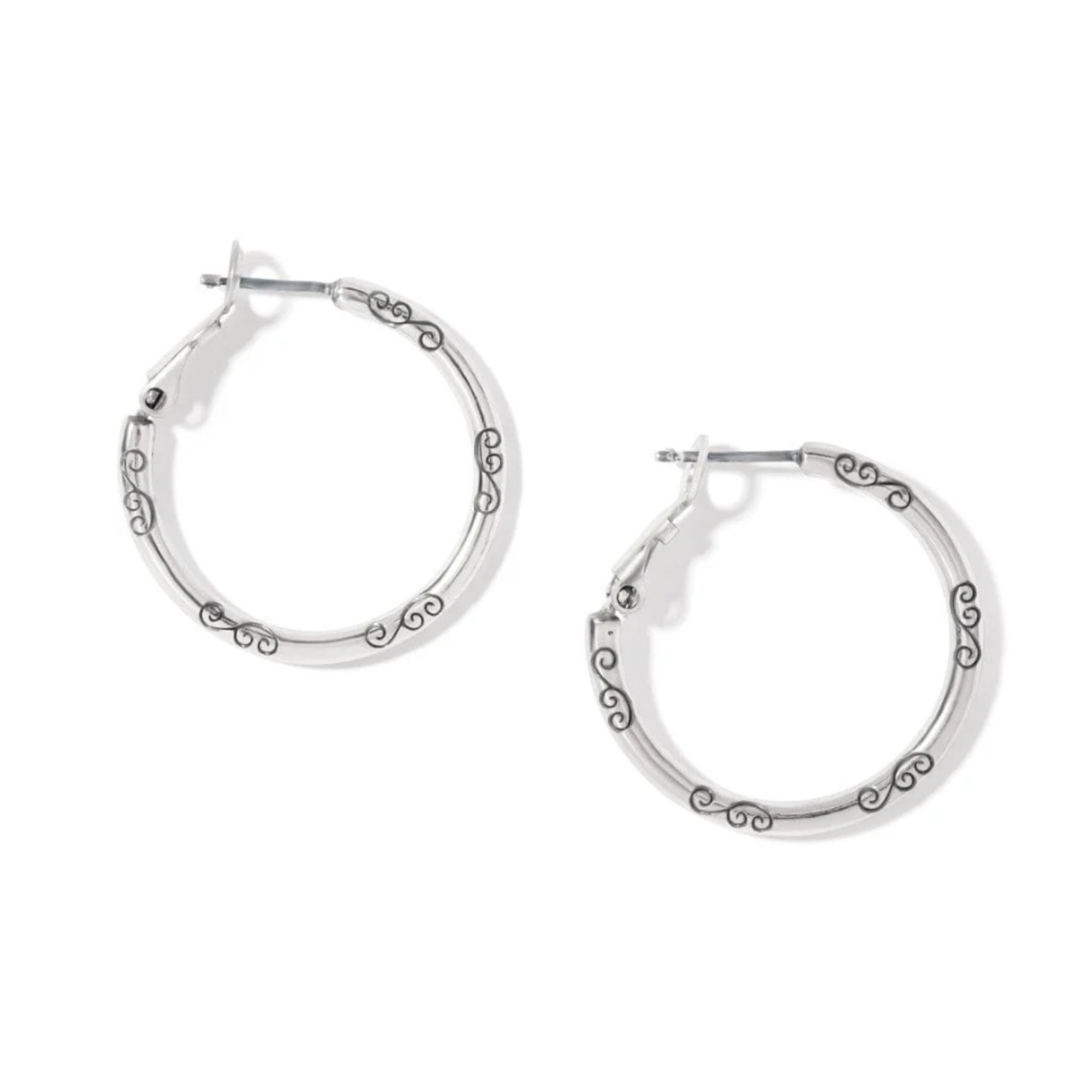 Brighton Small Hoop Charm Earrings, silver